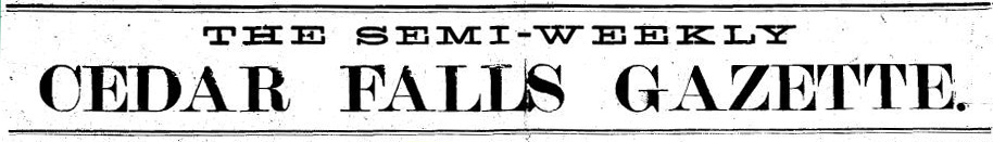 Cedar Falls Gazette