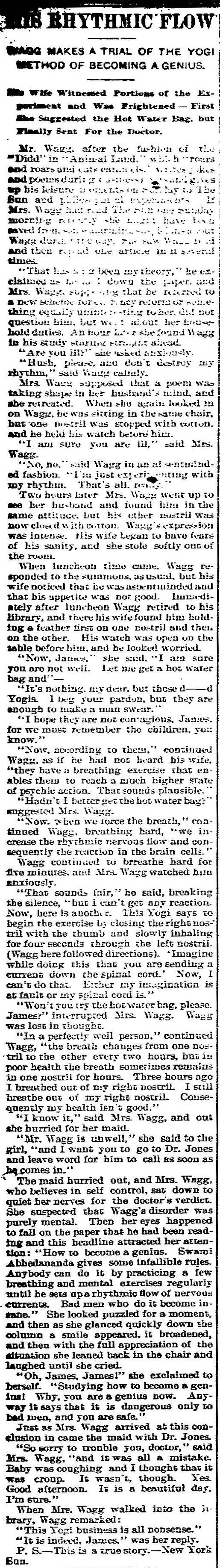 Swami Vivekananda News Paper Report